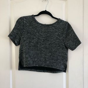 Dark Gray Crop Top
